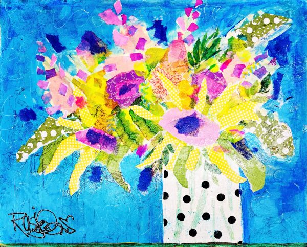 TEENY DOT FLORAL PRINT