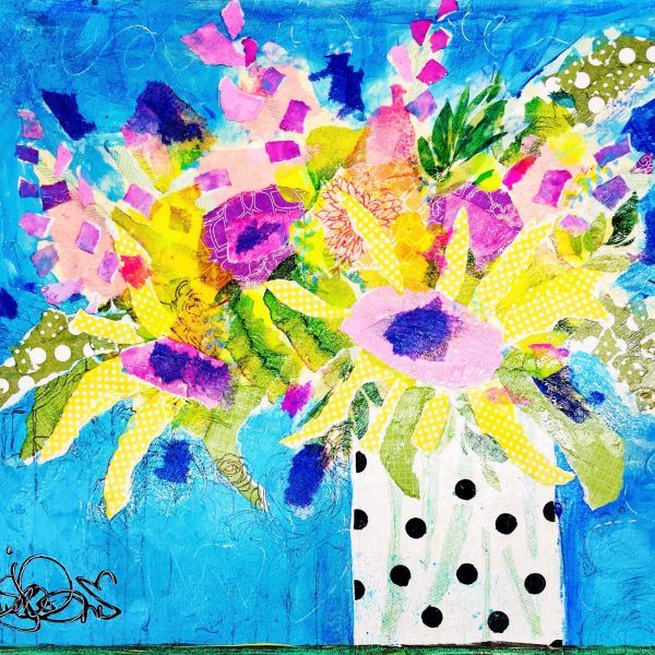 TEENY DOT FLORAL PRINT