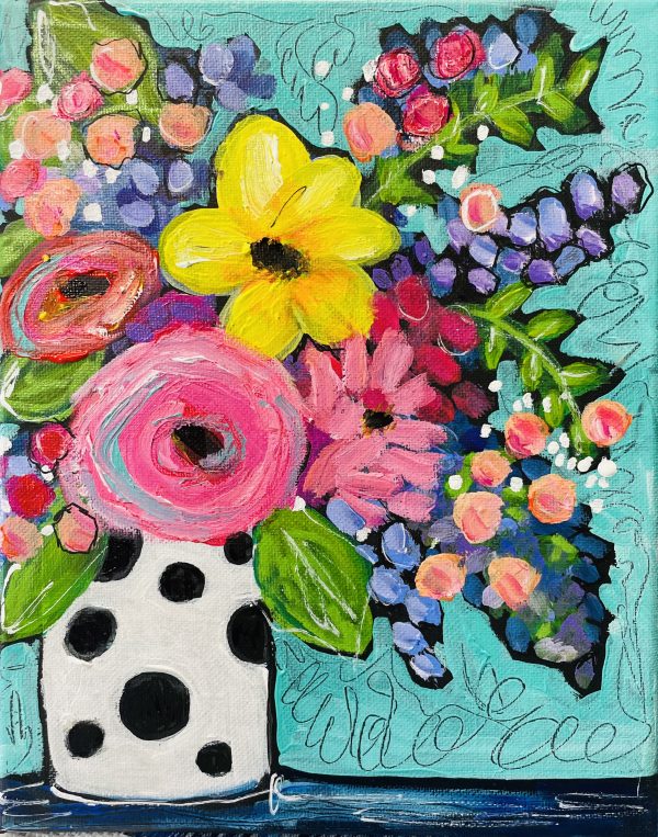 LARGE DOT BOUQUET PRINT