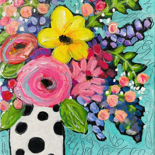 LARGE DOT BOUQUET PRINT