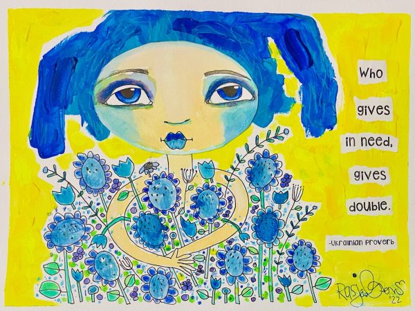 Who Gives In Need, Gives Double 9" x 12" Print