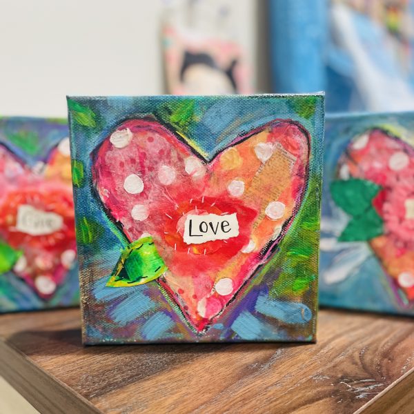 (08/15/25) AUGUST WOMEN'S CIRCLE • MINI CANVAS COLLAGE with EPOXY