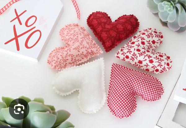 (02/07/25) FEBRUARY WOMEN'S CIRCLE • BEDAZZLED FABRIC HEARTS - Image 4