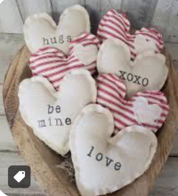 (02/07/25) FEBRUARY WOMEN'S CIRCLE • BEDAZZLED FABRIC HEARTS - Image 3