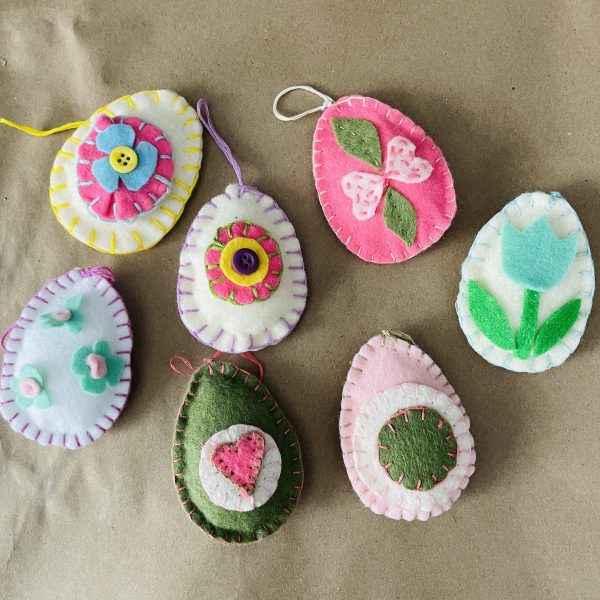 (04/18/25) APRIL WOMEN'S CIRCLE • FELT EGG ORNAMENTS