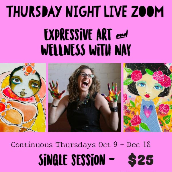 THURSDAY NIGHT LIVE ZOOM ART - SINGLE CLASS