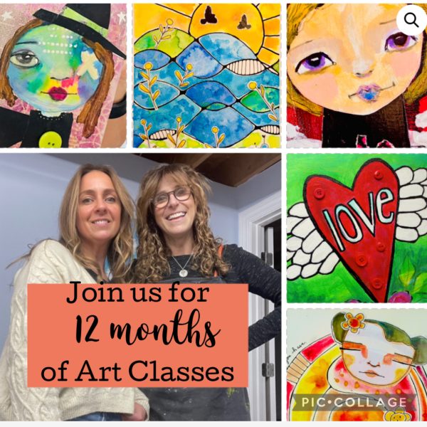 FULL YEAR of WOMEN'S ART WORKSHOPS 2026 (12 CLASSES)