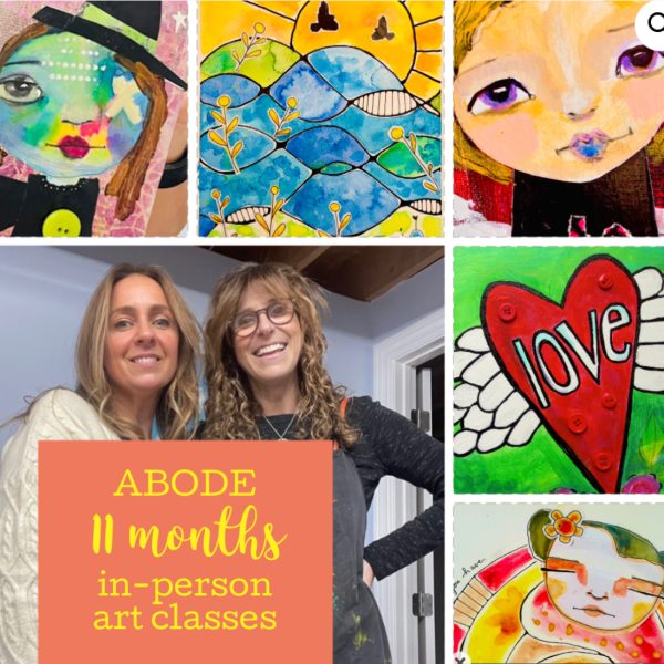 ABODE -- ELEVEN MONTHS of WOMEN'S ART WORKSHOPS 2026 (11 CLASSES)