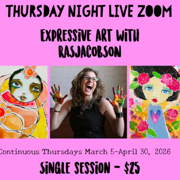 THURSDAY NIGHT LIVE ZOOM ART - SINGLE CLASS